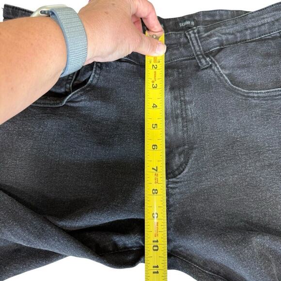 Waimea Skinny Graffiti Paint Spider Web Skull Jet Black Men Jeans 30x32 Emo - Picture 12 of 12